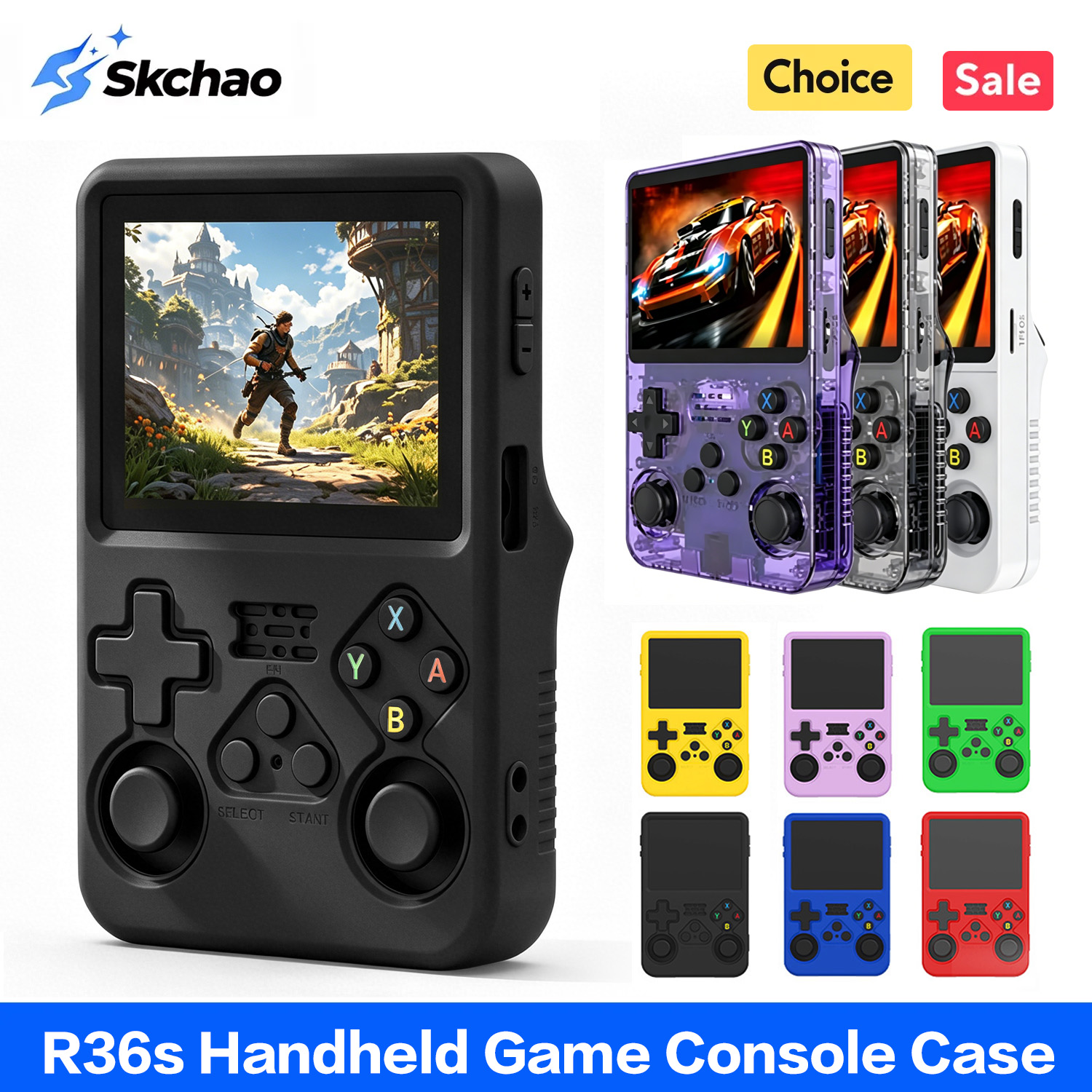 Retro Handheld Game Console R36S - R36s保護ケース R36S用シリコンケース ソフト360°保護 ° R36s携帯ゲーム機アクセサリー用落下保護ケース