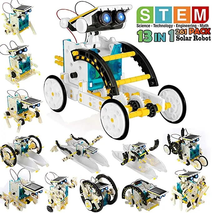 Stem Solar Robot Kit For Kids - STEM 13-in-1 教育ソーラーロボットおもちゃ DIY 建築科学実験キット 子供用