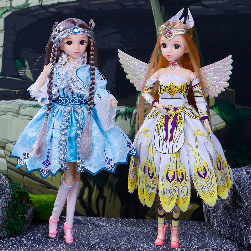 Bjd Doll 1 6 Full Set With Clothes - 20ジョイント付きプリンセスbjd人形,30cm,完全セット,1/6,美しい服,子供向け,誕生日プレゼント,新品