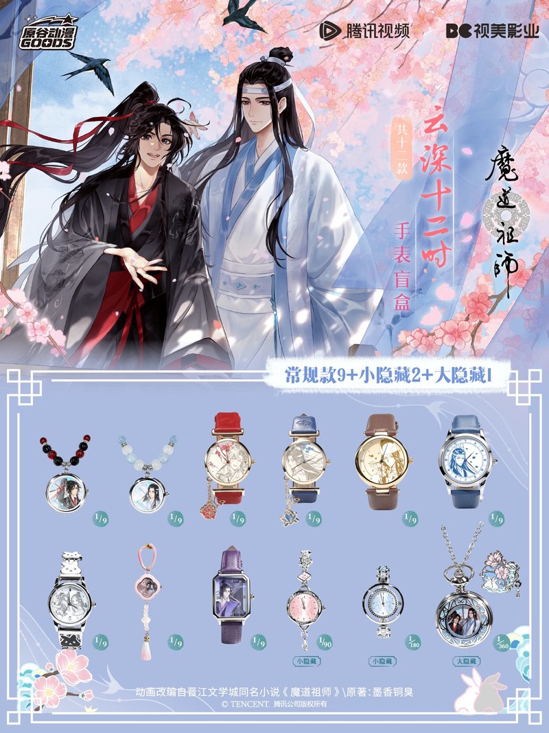 Anime Action Figure Blind Box - Mdzs Acg Goods ザ・アンテイムド ウォッチペンダント ウェイ・ウーシャン