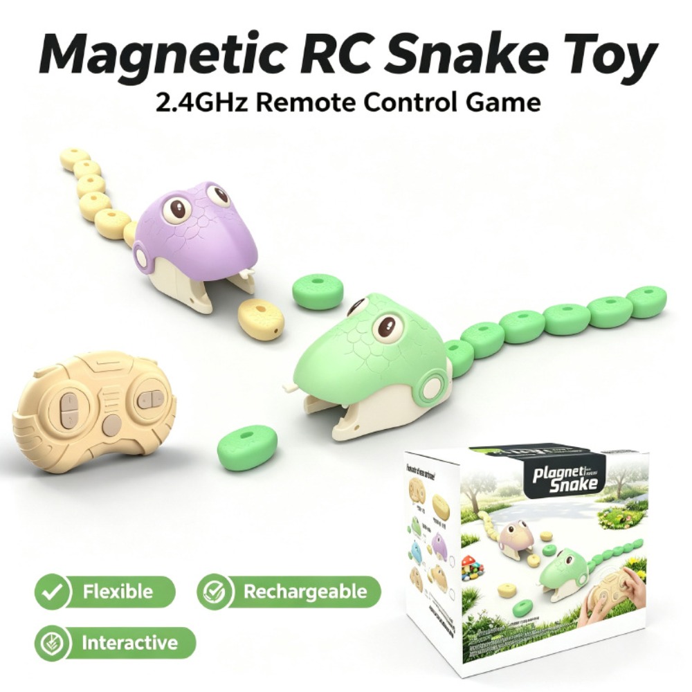 遠隔操作可能な「グリーディスネーク」磁気吸引玩具、2人対戦型 - Remote Control Toys のレビューと価格