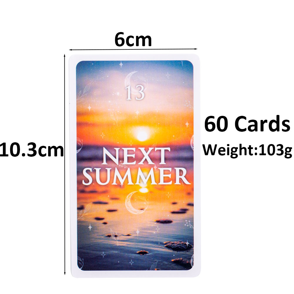 神秘的なタイミングオラクル 60 カード 10.3*6 セン - Tarot Cards Deck With Guidebook のレビューと価格