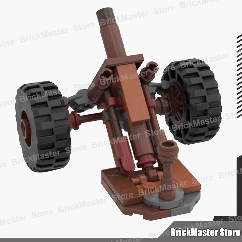 MOC軍事戦争シーン ガスタンク モルタル ロケットランチャ - Lego Compatible Military Tank のレビューと価格