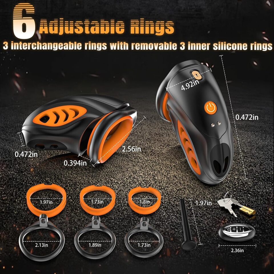 新しいワイヤレスリモコン電気ショックケージ 男性用貞操帯コッ - Remote Control Toys のレビューと価格