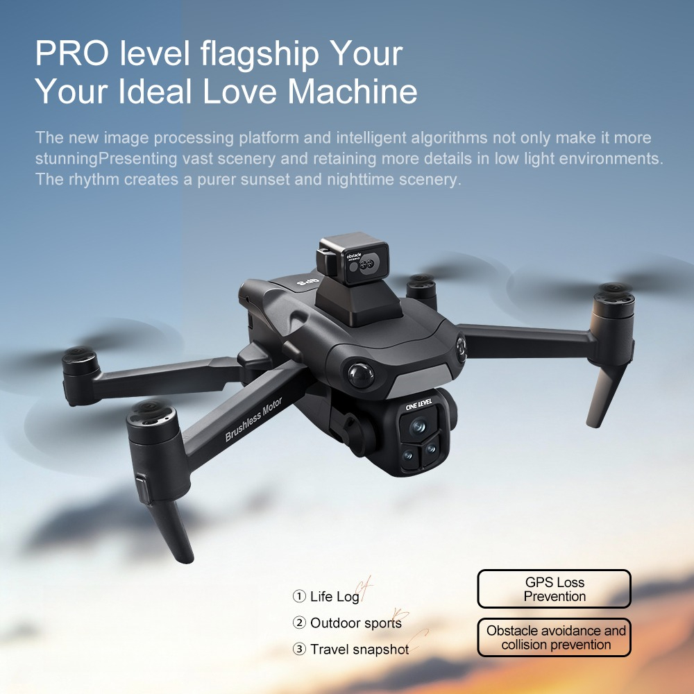 オリジナルA1R3S GPS折りたたみ式ドローン、大型スクリ - Fpv Brushless Rc Drone 4K のレビューと価格