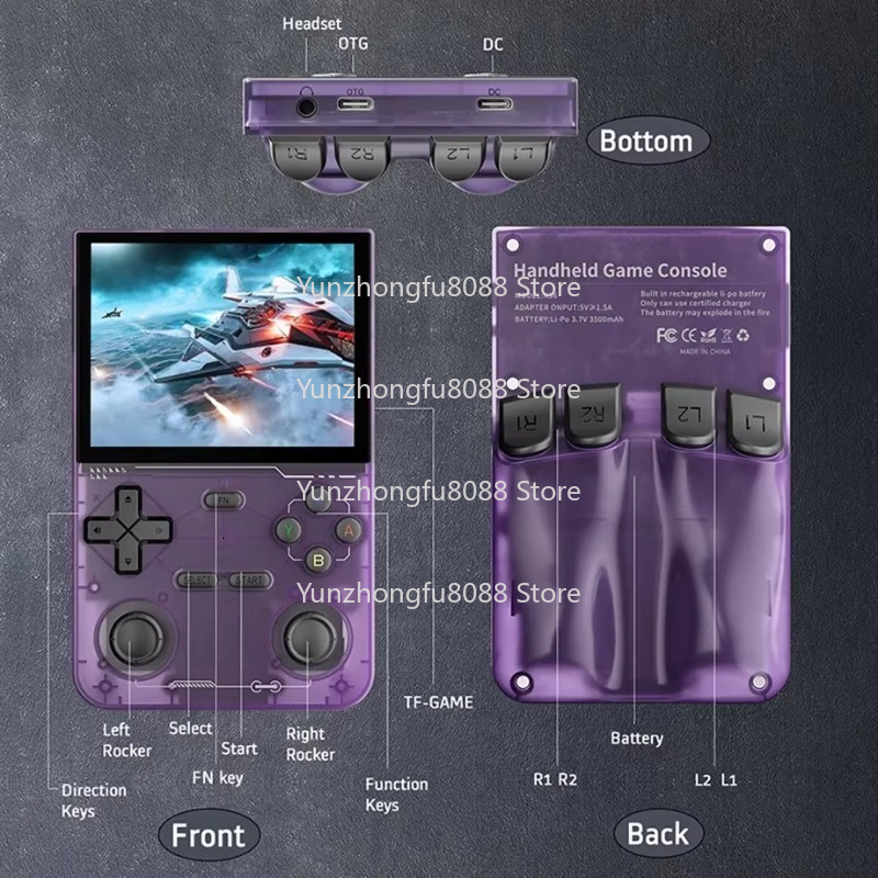 L K36携帯ゲーム機3.5インチスクリーンLinuxシステ - Retro Handheld Game Console R36S のレビューと価格