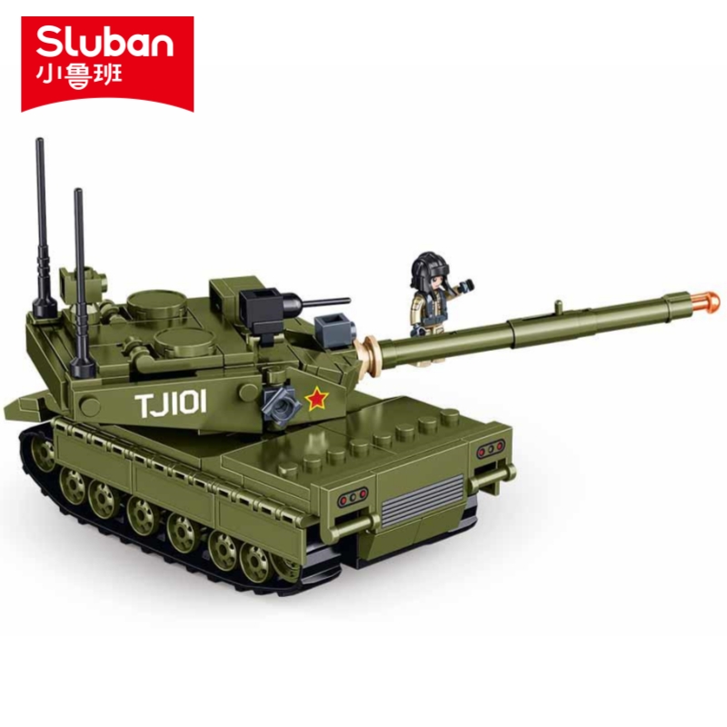 Sluban 183 個陸軍主力戦車モデルビルディングブロッ - Lego Compatible Military Tank のレビューと価格