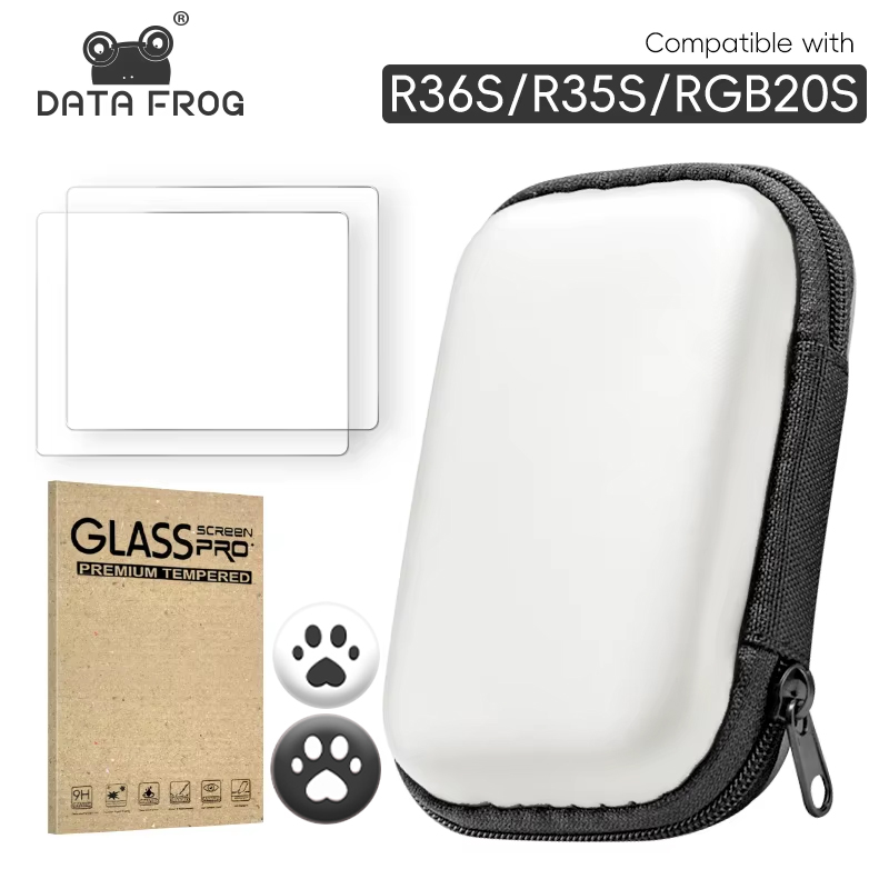 DATA FROG 強化ガラススクリーンプロテクター R36 - Retro Handheld Game Console R36S のレビューと価格